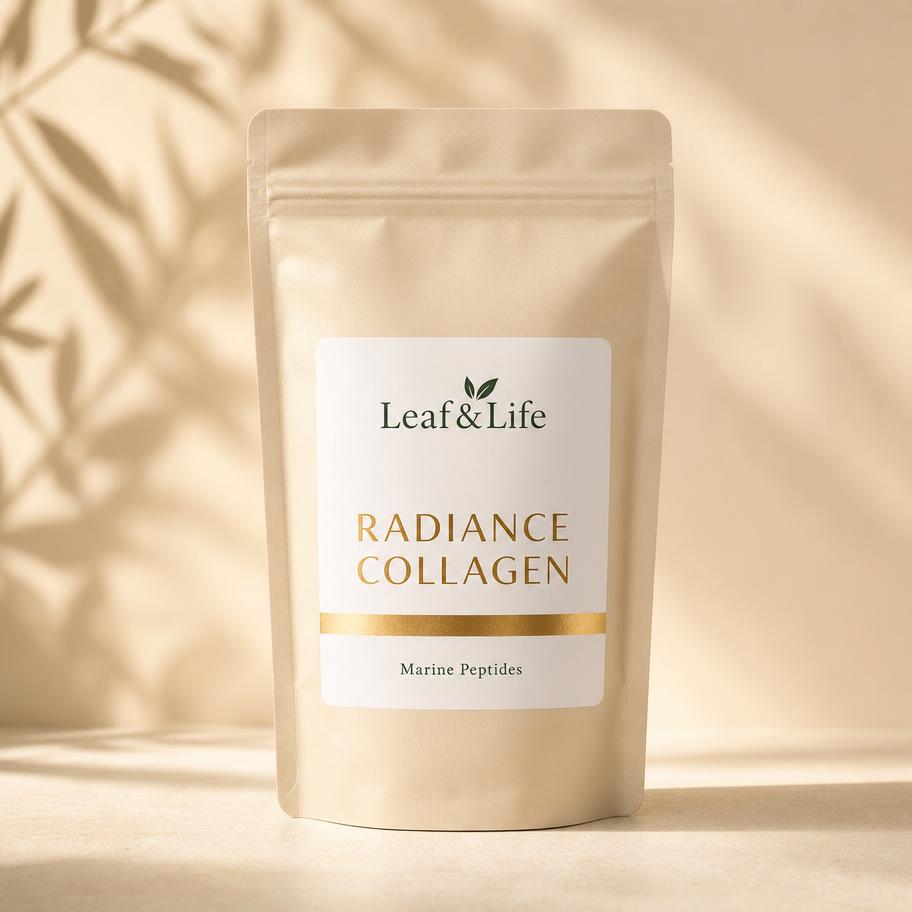 Radiance Collagen — Vegan collagen builders with hyaluronic acid and biotin.